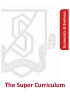 BUSINESS / ECONOMICS Super Curriculum Booklet