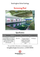 Swimming Pool Specification