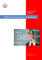 Sixth Form Careers newsletter ed.13 (Spring 2023)