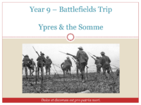 Year 9 Battlefields Trip – Information evening