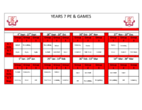 Year 7 Timetable 2023-24