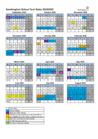 Sandringham School Term and Holiday Dates 2024-25